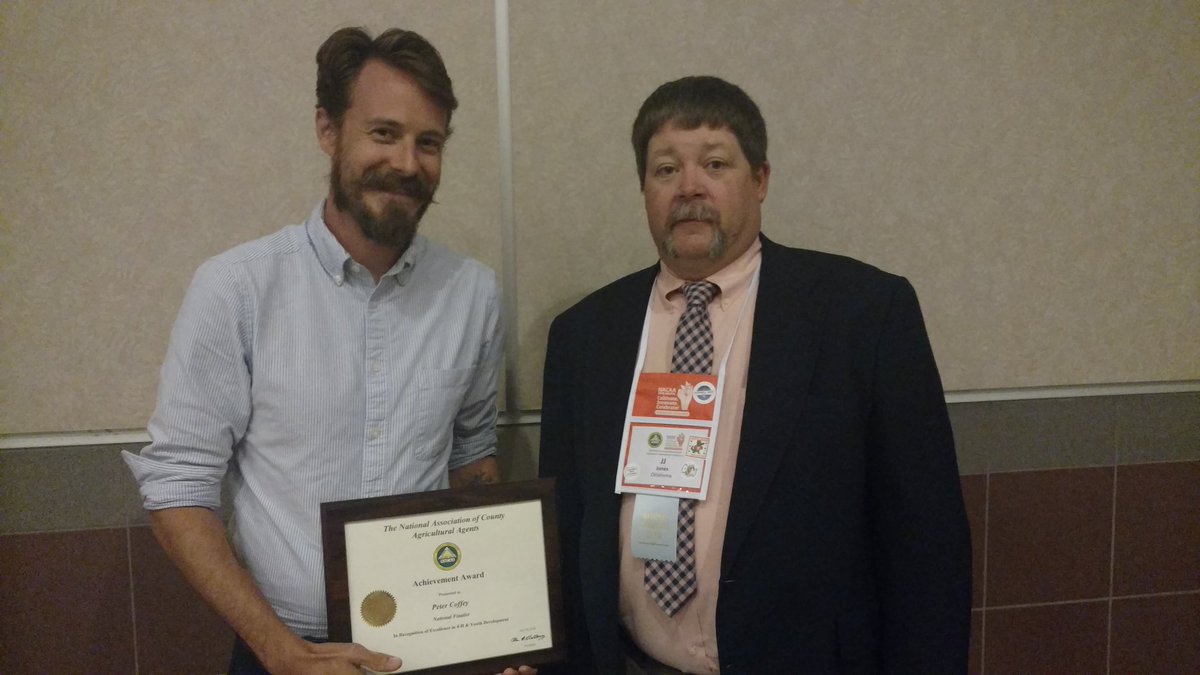 Congratulations to Peter Coffey from Maryland, #NACAA2018 National Finalist Excellence in 4-H Programming @nacaa_2018 <a href="/agagents/">agagents</a> <a href="/petercoffey/">Peter</a>