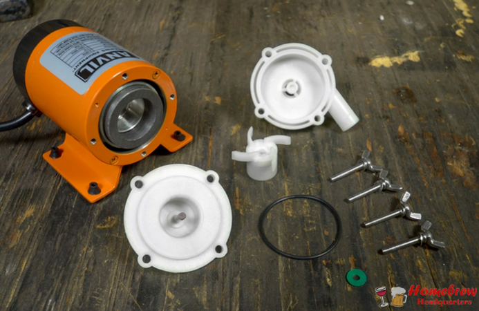 The small batch brewers dream pump! The Anvil Brewing Pump is perfect for recirculating and transferring wort. It also disassembles without tools to make cleaning simple and thorough. Available now for only $59.99! #homebrew #HomebrewHeadquarters <a href="/AnvilBrewEquip/">Anvil Brewing Equip</a>