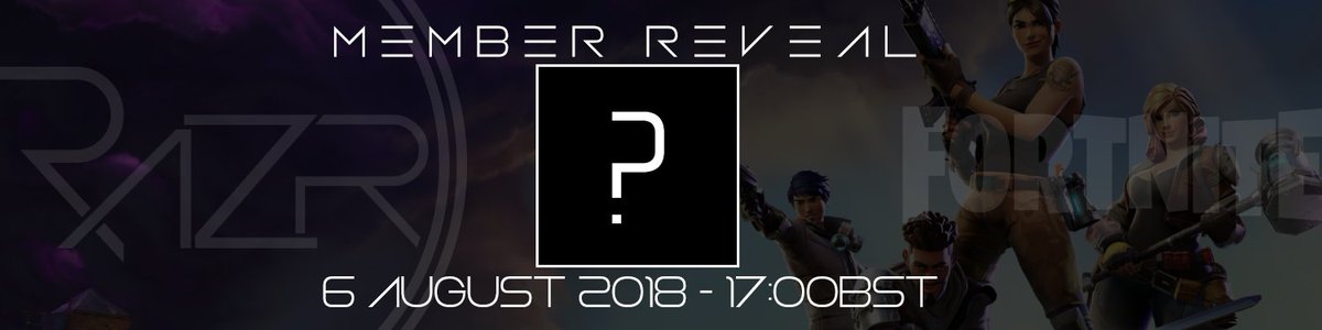 RAZResports's tweet photo. @FortniteGame player reveal tomorrow, 6 August 2018 at 17:00BST

#ESL #UMG #MLG #ESPORTS https://t.co/hLVsMCedYH