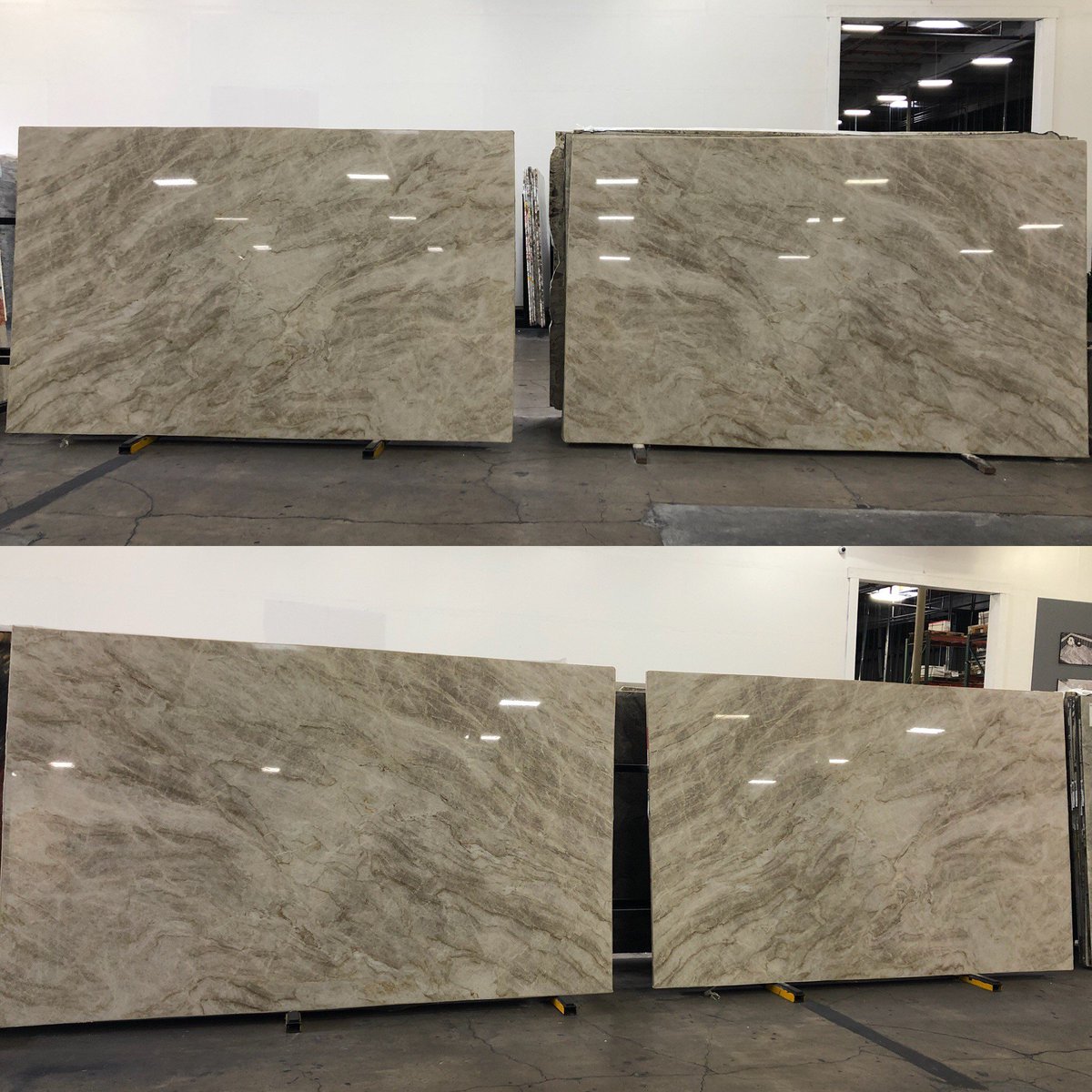 ArizonaTile's tweet image. #Tajmahal polished book-matching slabs! What a beautiful sight to see! #bookmatching helps create a consistent #seamless look for any #countertop, #featurewall, and or #fireplace. 
#sanmarcos #miramar #california #slabs #quartzite #naturalstone bit.ly/2lIsfpN
