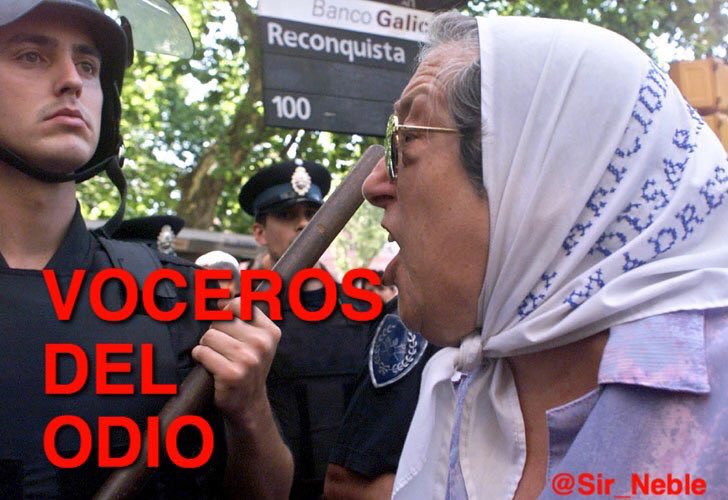 #VocerosDelOdio Quiero ver a esta banda de Mamarrachas pidiendo justicia por las dos policías caídas .., se les cayó el pañuelo en el camino BRUTAS