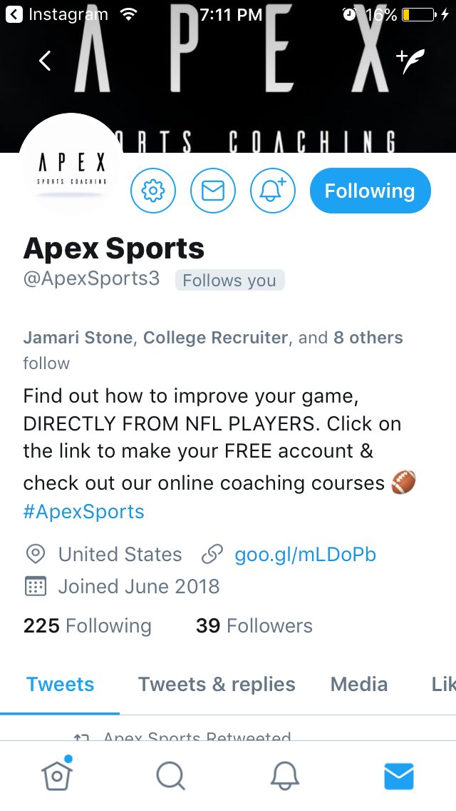 To improve your game follow <a href="/ApexSports3/">Apex Sports</a>!!