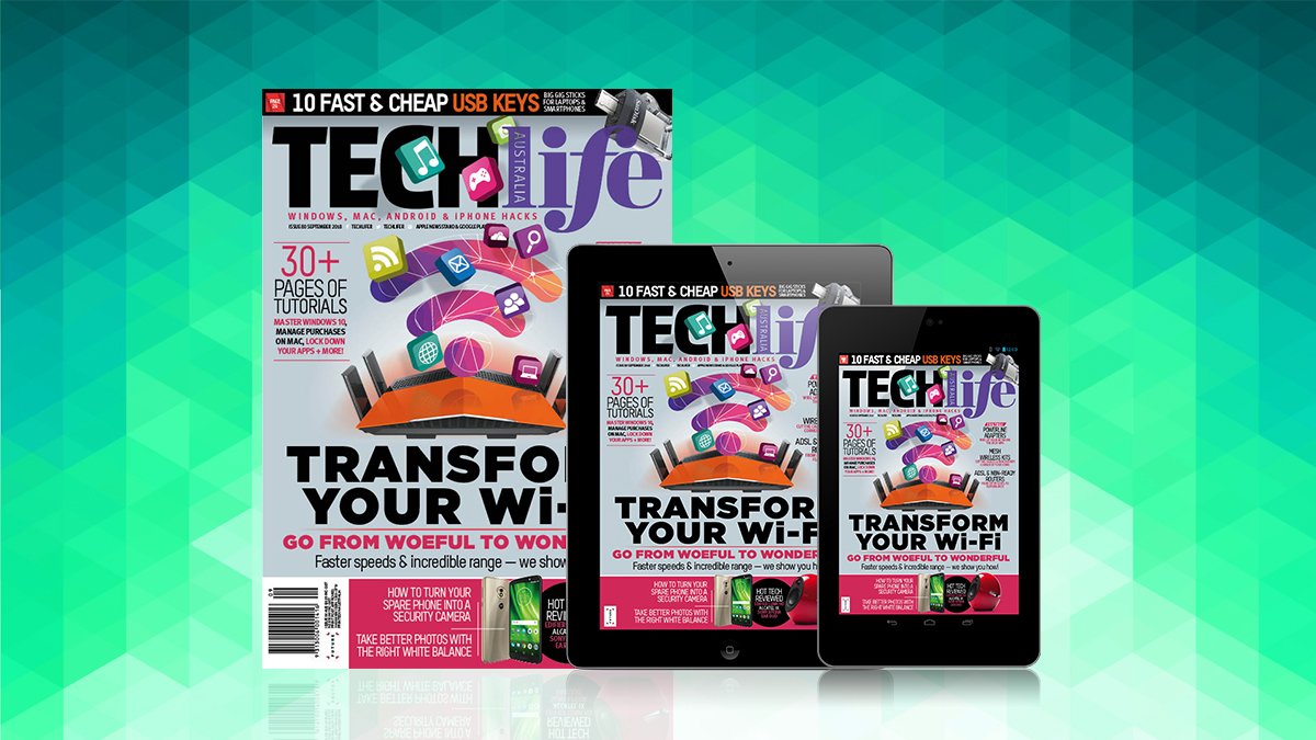 Techlifer's tweet image. Transform your Wi-Fi from woeful to wonderful with the September issue of TechLife. Build a better network with powerline adapters, mesh kits and NBN-ready routers. Plus master Windows 10 and grab yourself some more gigs for your mobile device!