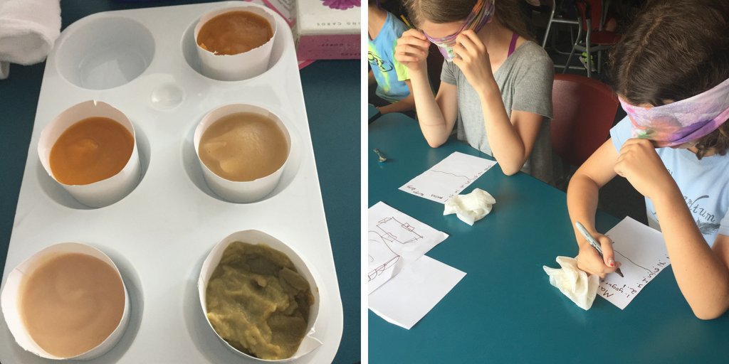 PennfieldSchool's tweet image. Taste test - some campers thought they were on an episode of #fearfactor with this challenge. #mashedpeas #babyfood