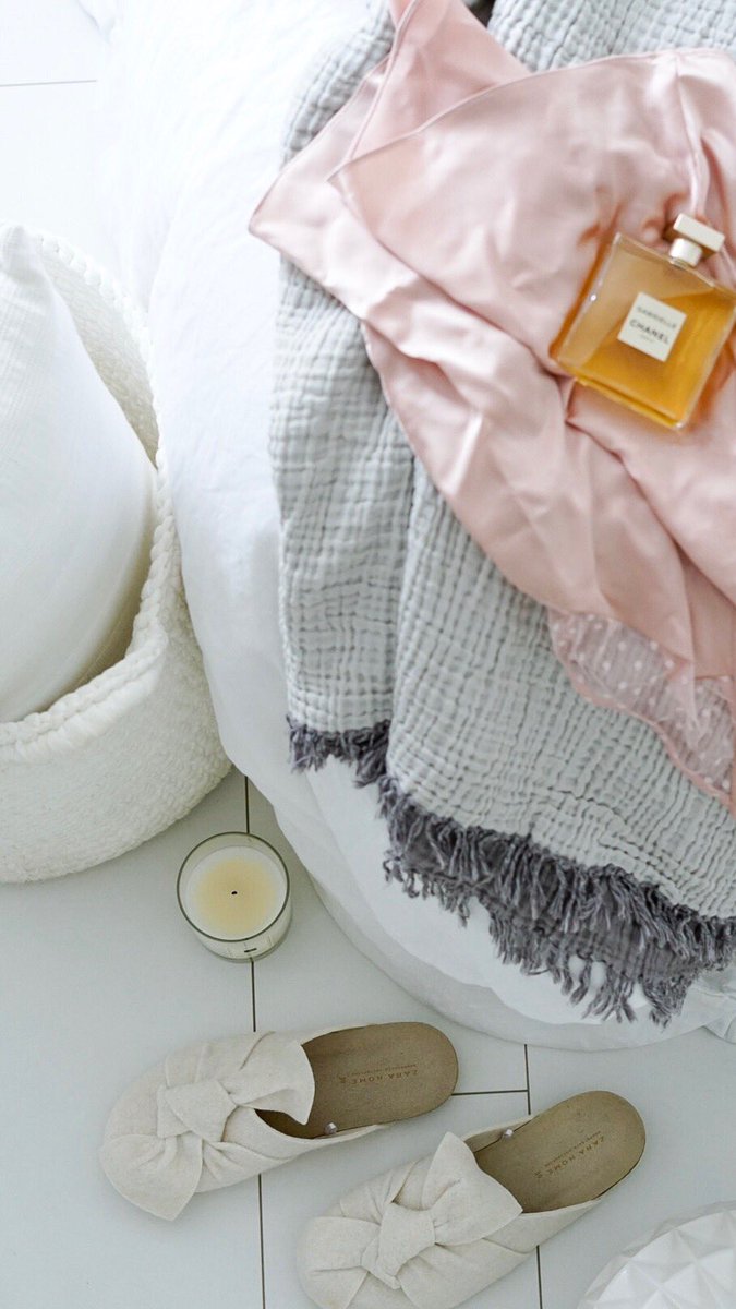 aboutthishouse_'s tweet photo. Bedroom details. Loving my new perfume and slippers 💕 https://t.co/t7Nr8b6aGR