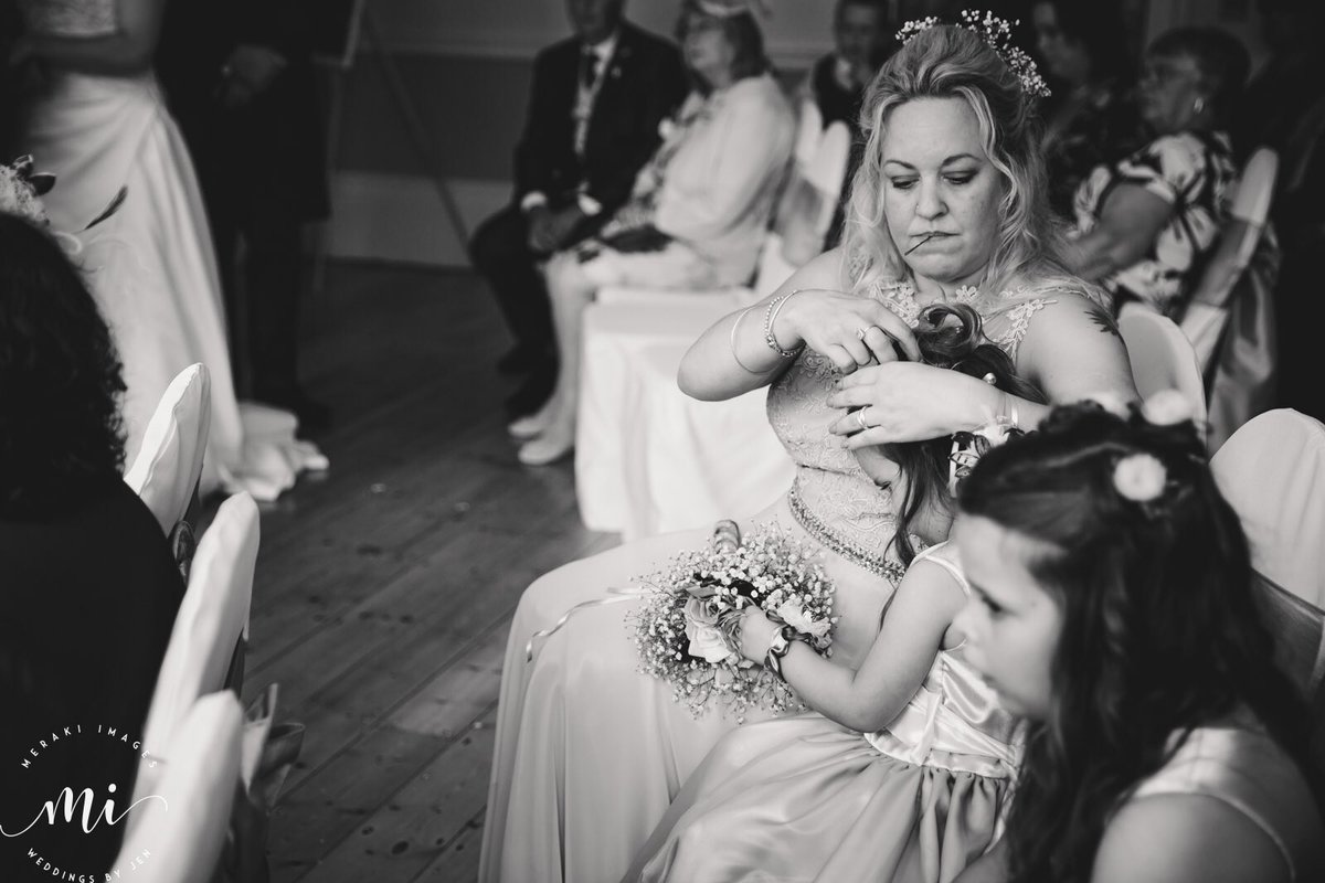 Yesterday; mini bridesmaid mid-ceremony hair reset. 🤣
.
.
.
.
#momentsovermountains #storytelling #photojournalism #reportageweddingphotography #littlemoments #devonwedding #bridesmaids #hairup #adjustments #holneparkhouse #dartmoor