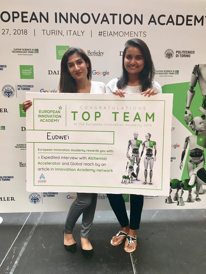 UBridgeport's tweet photo. Congratulations to MBA students Nida Alvi & Fouzia Akter! 👏👏👏
Chosen Top Team at the EIA (European Innovation Academy) in Turin, Italy for their business concept, EUDWEI - organic skincare products from all over the world. #OnlyUB https://t.co/S6KsFKQXJr