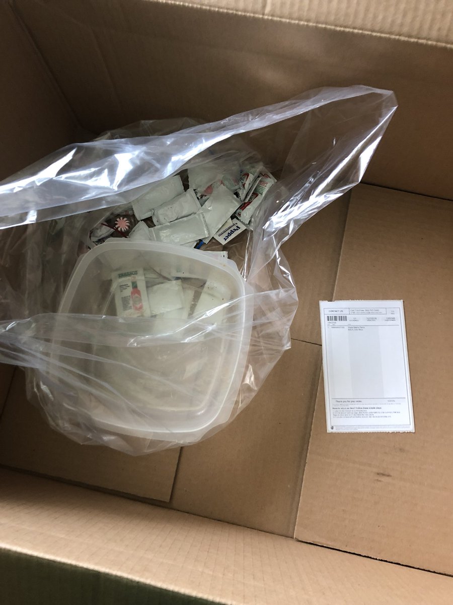 BetterBeer's tweet image. @PureHockey @PureHockeyCS @TotalHockey I had to double check the bill of lading to make sure we didn’t get charged for the empty Tupperware container, ketchup packets, and salt packets with my sons hockey pants. #gross #lazyworkers #hotsauce