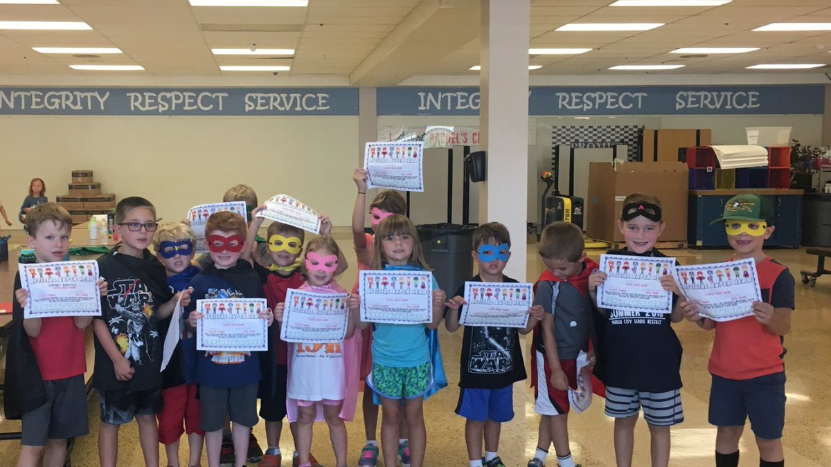 HCER2440's tweet image. Watch out around town for our newest graduates of Super Hero Camp last Thursday! #XrayVision #invincibility #SuperHeros