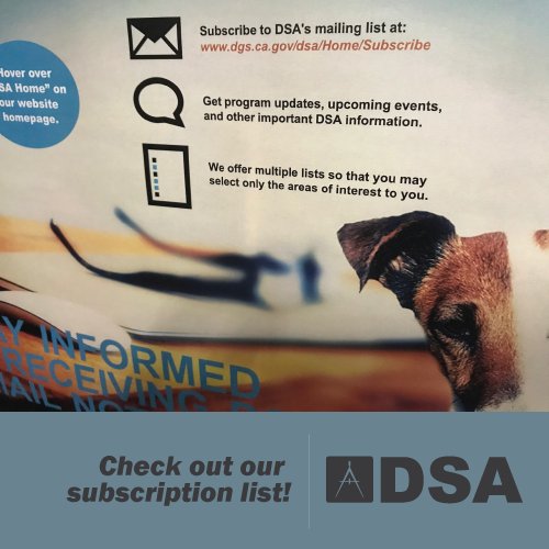 CalifDSA's tweet photo. Are you interested in joining one or all of our 9 mailing lists? If so, sign up today! #access #architects #engineers #CaliCASp #ProjectInspectors #School Districts https://t.co/NCybl7CmzT https://t.co/J3o1A36143