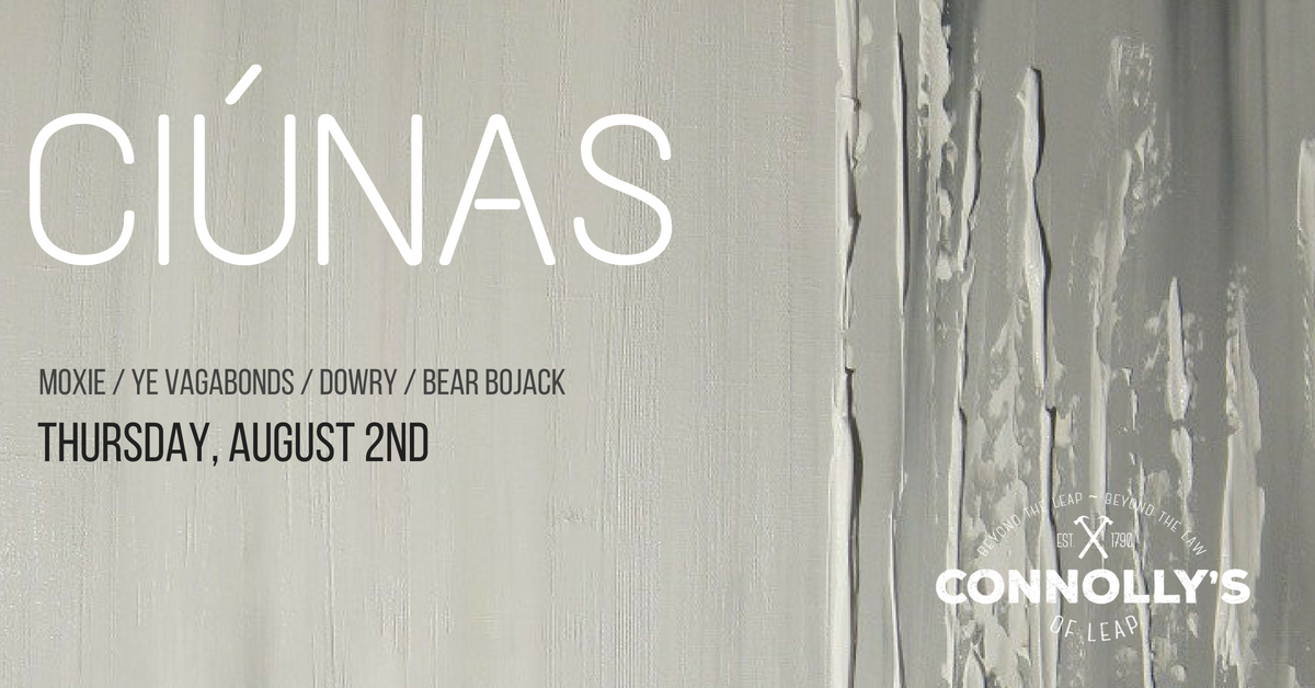 This Thursday night Connolly's of Leap is being turned into a film set...

<a href="/Moxiemuso/">M O X I E</a>, <a href="/yevagabonds/">Ye Vagabonds</a>, <a href="/enabrennan/">Éna Brennan</a> &amp; Bear Bojack are going to share the stage for a night of Irish magic - Filmed by the legendary @ArbutusYarns 

Tickets - €15 --&gt; goo.gl/ZV3vHb