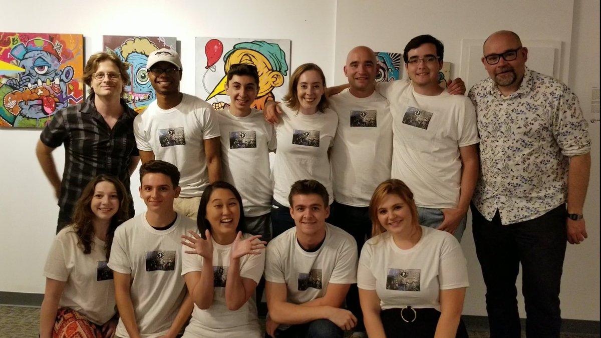 RAMProgramFSC's tweet image. Congrats Dr. Brian O'Keefe (@ramprogramfsc) and Dr. Tom Flint (@EdinburghNapier) for a wonderful gallery show with our RAM scholars and FSC student's interaction design research and ideas applied to NYC's #Highline! 👍🏻 #ramresearch #HigherEducation @FarmingdaleSC