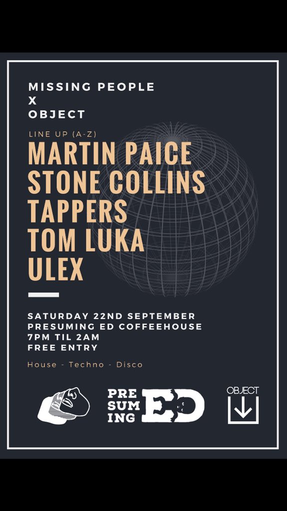 ObjectBTN's tweet image. Super excited for this in September alongside the @missingpeople__ crew