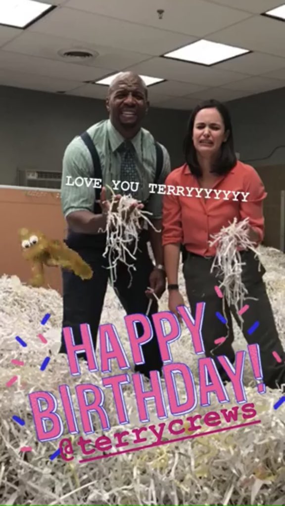 PHOTO | Melissa Fumero ( wishing Terry ( a happy birthday! (Via instastorys) 