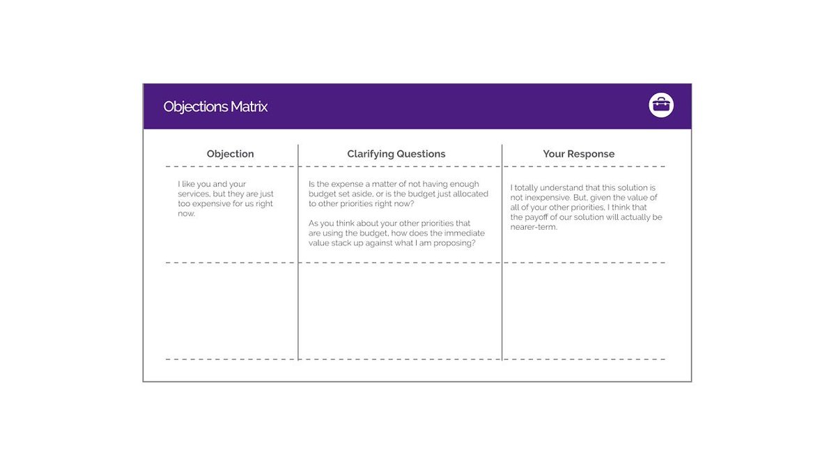 The Tool That Prepares You for Any Sales Objection buff.ly/2HLNRxz #AOSMOOC #Coursera