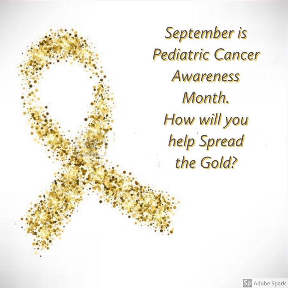PCFLV's tweet photo. September is Pediatric Cancer Awareness Month. What’s your plan to raise awareness? Contact Tracy at tracy@pcflv.org #SpreadtheGold #fundraise #donate #helpkidswithcancer #families #love #thejourney https://t.co/FoRfTL9HXu