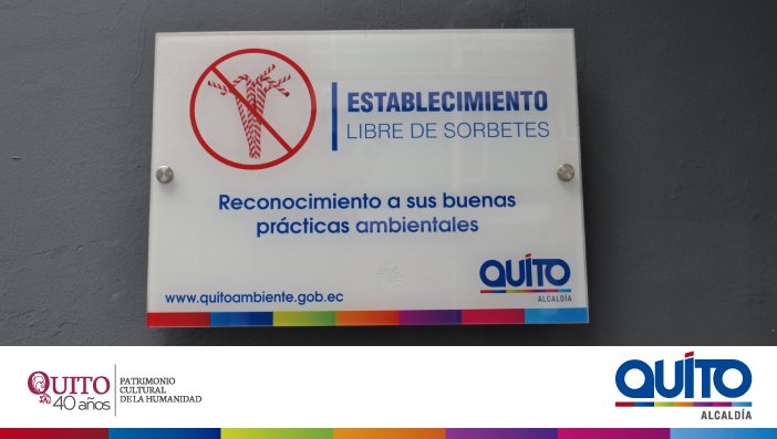 ambientequito's tweet photo. Prepárate para conocer los establecimientos responsables con el ambiente que no expenden sorbetes plásticos dentro del Distrito Metropolitano de Quito. Estos establecimientos se sumaron a la campaña #SinSorbetePorFavor con el objetivo de conseguir un #QuitoLibreDePlásticos. https://t.co/mKKSCwi19V