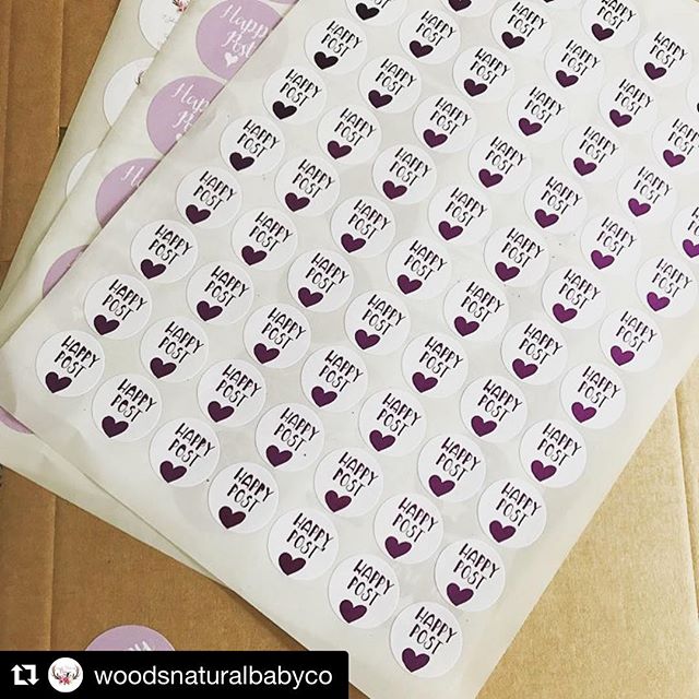 #Repost @woodsnaturalbabyco ・・・
Yay! Mega happy post 😀 thank you Gemma for another gorgeous set of stickers from @craft_schmooze everyone comments on my packaging!! #happypost #packaging #packagingdesign #logosticker #returnaddresslabels #etsy #etsystore #happycustomer