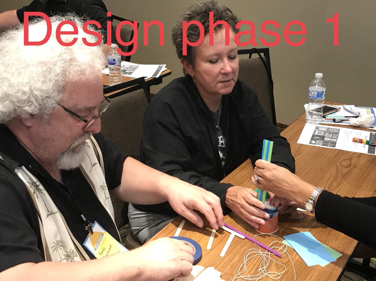 BeckyAArchibald's tweet photo. Using SOS to start the STEM Catapult Challenge. “Did you hear that”, “Half the Story”. #EPSSTEM18 @DiscoveryEd @EdmondSchools @CynthiaEvans05 https://t.co/MxjzkiMCO0