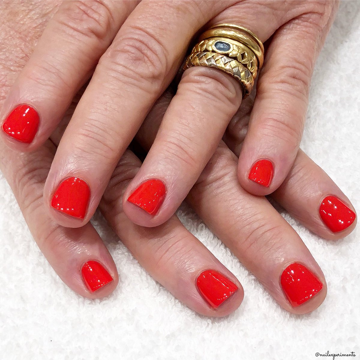 ❣️My client started her Monday off with a bang using Red Lights Ahead .. Where? from <a href="/OPI_PRODUCTS/">OPI</a>