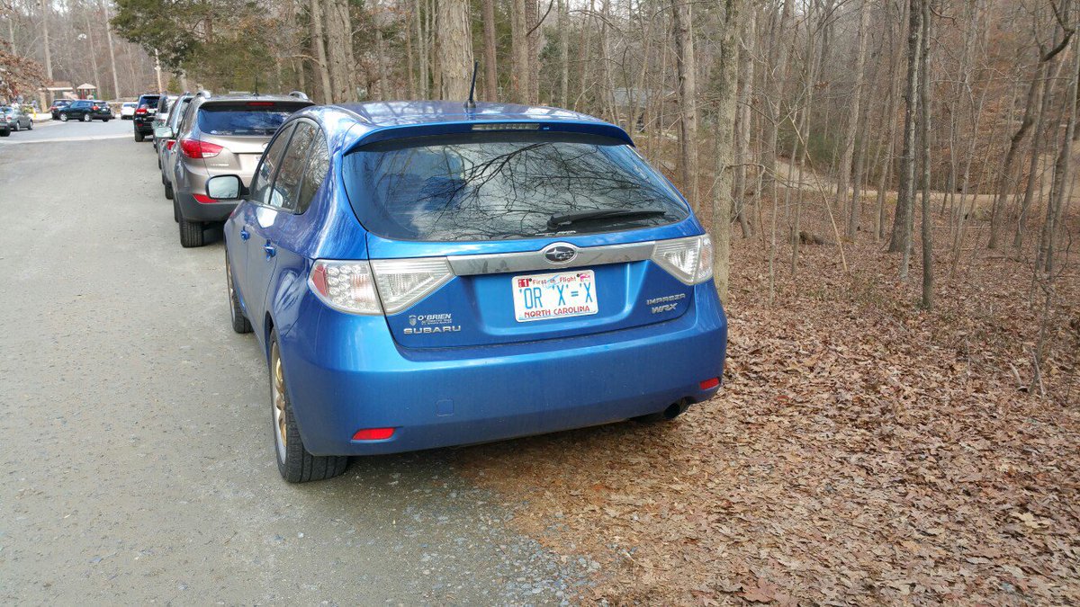 hcetamd's tweet photo. @briankrebs Our license plates allow special characters.  I found this one while taking a walk.  No idea if it has broken any databases. https://t.co/zUr8iui3oK