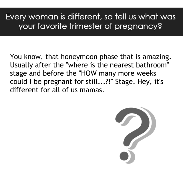DigiDoula's tweet photo. Every woman is different, so tell us what was your favorite trimester of pregnancy?
For more info go to: https://t.co/d4sPN5UDoh

#postnatal #postpartum #parenting #mentalhealth #relationshipgoals #preconception #honestlymothering #mothering #momgoals #libido #sex #bodylove https://t.co/gHSNz0joE8