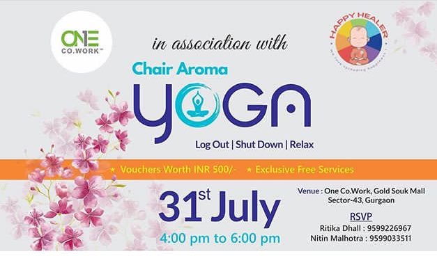happy_healer's tweet photo. Log Out | Shut Down | Relax with Happy Healers @OneCoWork. Our team will spread happiness to all startup founders with special Yoga, Meditation techniques. These techniques will help them in startup journey! 

#Yoga4Founders #YogaVibes#Hapinessvibes #Startup #YogaSeHiHoga https://t.co/KZgHTixJZL