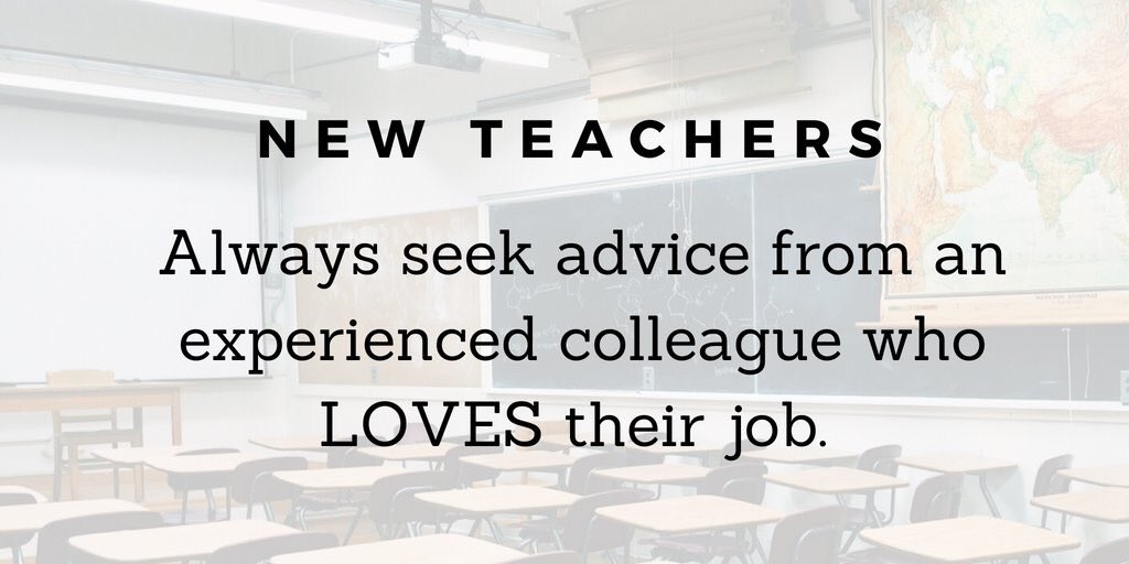 johnnorlin's tweet photo. New Teachers -- When that first tough conversation has to happen with a student or parent, seek advice from an experienced colleague who LOVES their job. Ask them how they'd handle it, have them proofread an email...They've been there, they've survived and they would LOVE to help https://t.co/TN3qt7wmAP