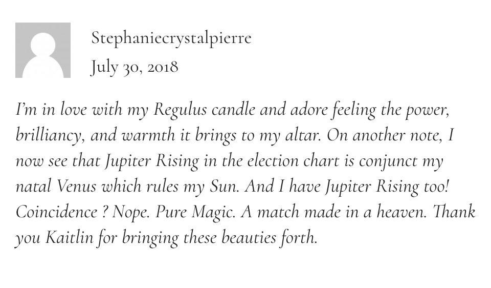 SphereandSundry's tweet image. The feedback is starting to roll in! sphereandsundry.com/offerings/regu… #magic #magick #planetarymagic #astromagic #regulus