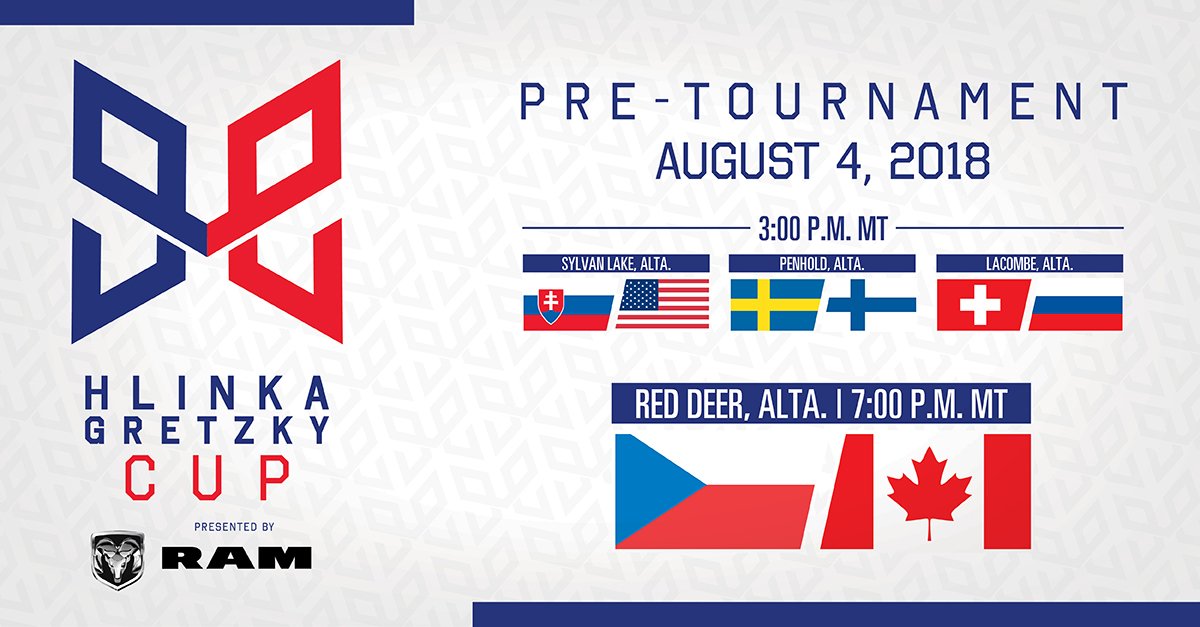 For the first time in its history, the #HlinkaGretzkyCup is coming to Canada! The tournament kicks off Saturday, with four pre-tournament games across Alberta. Learn more at HlinkaGretzky.com