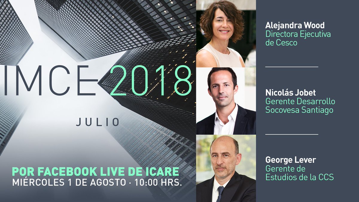 ICARE te invita a reflexionar sobre los factores que influyen en la industria y en la confianza empresarial. Agéndalo y participa cc <a href="/socovesa/">Socovesa</a> @AlejaWood <a href="/georgelever/">George Lever</a> <a href="/CentroCESCO/">CESCO</a> <a href="/SociosCCS/">Cámara de Comercio de Santiago (CCS)</a>