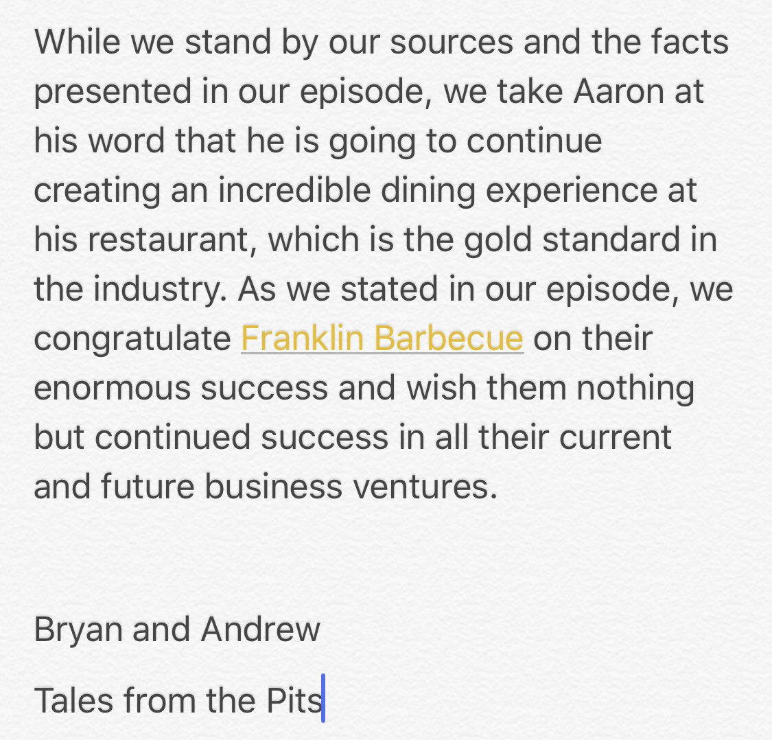 Our statement regarding last night’s episode of our show and Aaron’s recent comments: