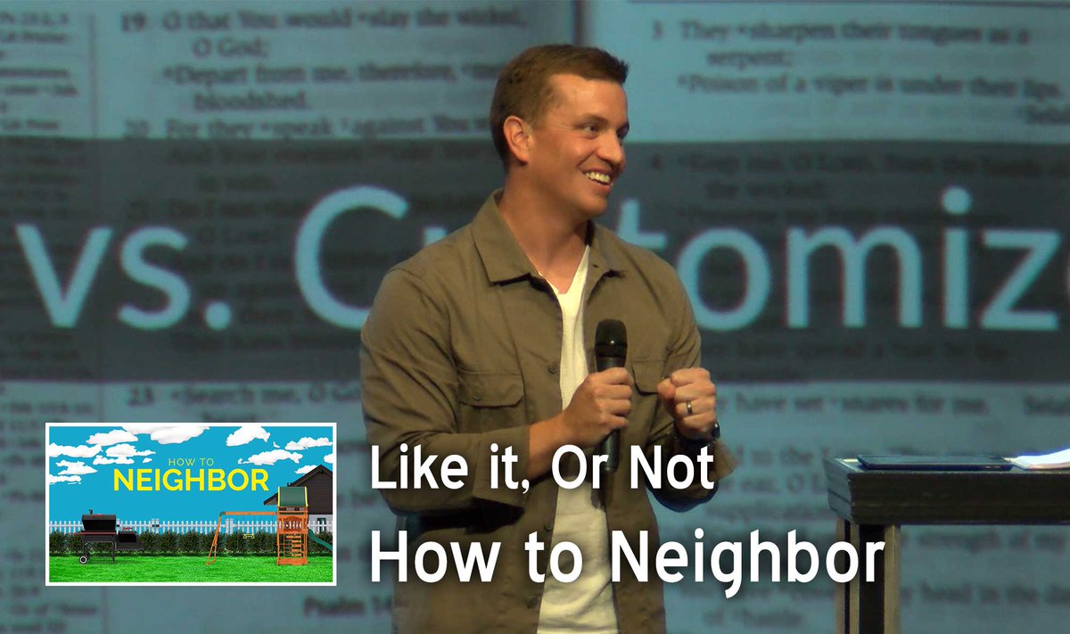 behopeonline's tweet photo. "We are called to personalize God’s call, but we often find ourselves customizing his commands instead."
Watch the final the #HowToNeighbor series sermon, “Like It, Or Not" from Kevin Jack now! https://t.co/7X0zjZOXzw https://t.co/MzW9qWPGtR