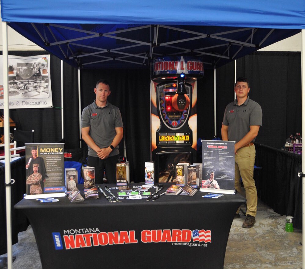 ArmyMontana's tweet photo. We’re here @ the MT State Fair in Great Falls! #mtarng #mtstatefair https://t.co/fUmkw5GzHC