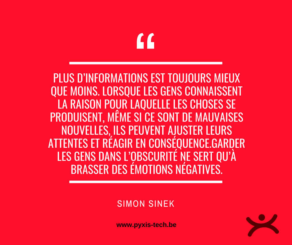 [Citation du mardi] 🚀 #pyxisBE #BEpyxis #mindset #Agile #quoteoftheday #communication <a href="/simonsinek/">Simon Sinek</a>