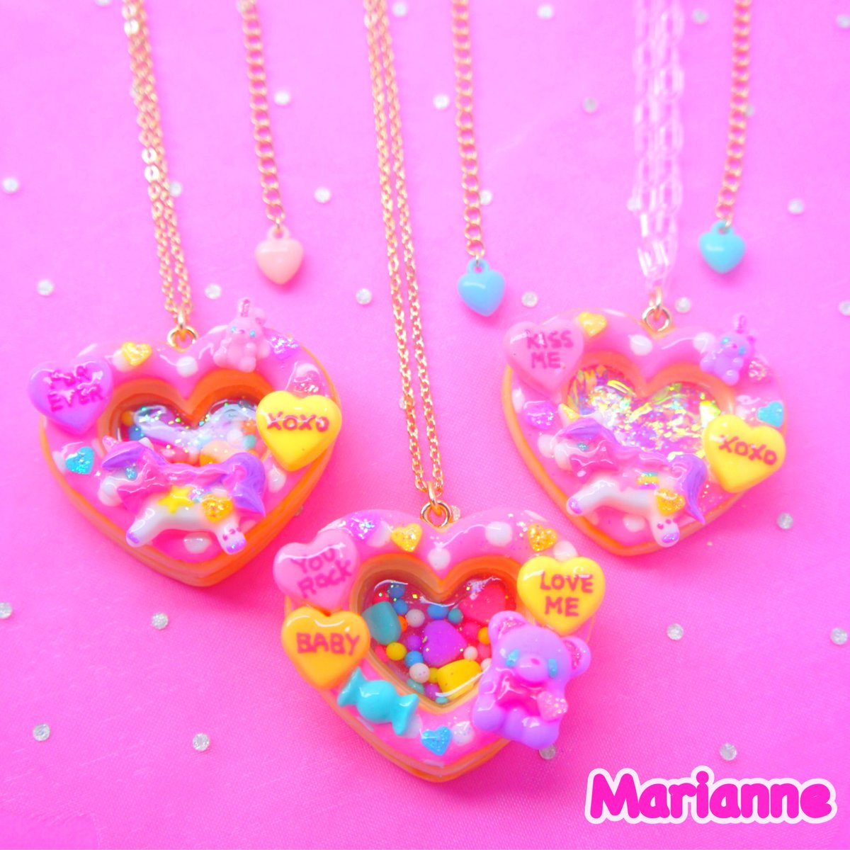 MarianneMaririn's tweet photo. Marianneです🦄💖
あまくてファンシーなスイーツ作品を作っています🍰🍭🍦🍒🍨🍬🍫💕

8/12(日)まで大阪中崎町の
valentineさんでPOP UP SHOPを開催中です💓✝️💓

是非遊びにいらしてください💘🤗💘

@Lupopo_cafe https://t.co/ms4Ct2Htye