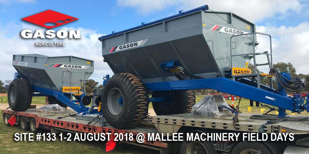 AFGason's tweet photo. Want widespread spreaders? We go them! Come see #TeamGason at the Mallee Machinery Field Days & get a printed copy of our results from the @KondininGroup Research Report or download via the following link https://t.co/CUOkF4CTlz :) #MMFD2018 #MMFD #SpeedFieldDays #MalleeFieldDays https://t.co/phpKGRqoL3