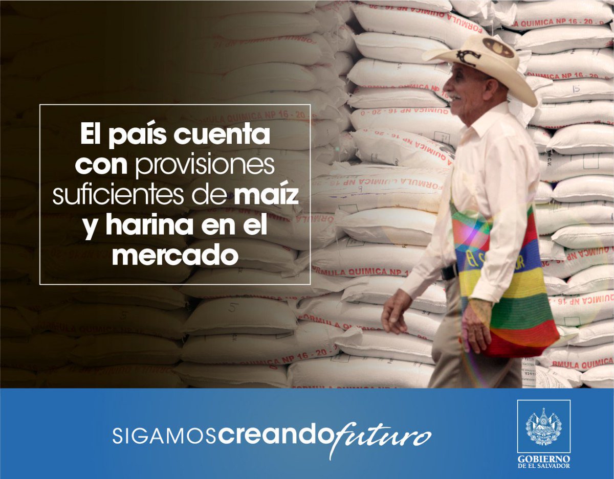 Según diagnóstico realizado por las instituciones de Gobierno, el país cuenta con suficiente maíz y harina en el mercado.