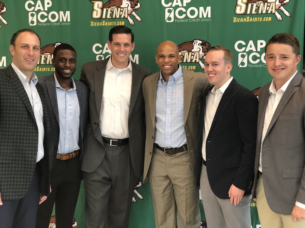 Special group of guys...always enjoyable coming to work with great men who all want to get better. It starts at the top w Coach Christian’s leadership and vision. #Thankful #NoEgos #Tireless #Energy #Siena #Saints #MarchOn