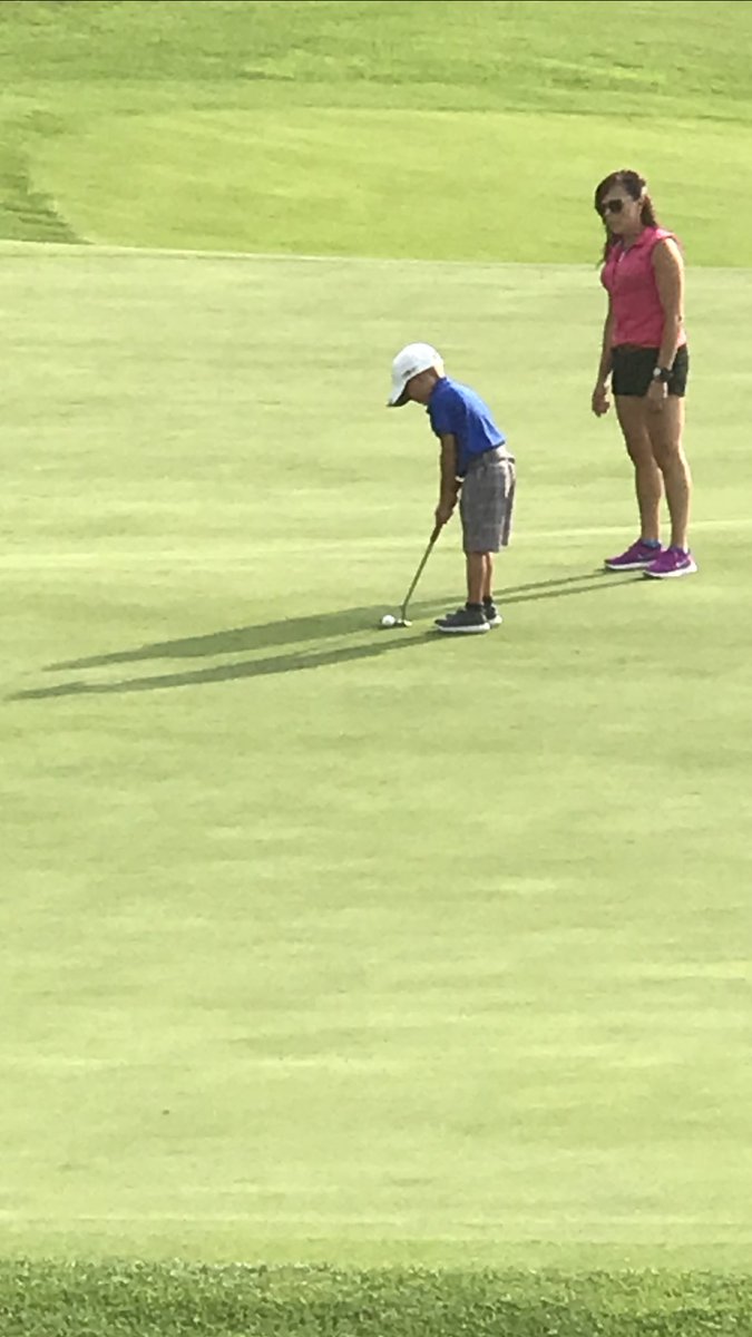 KurtisDolinki's tweet photo. Super proud of Hudson today.   Broke 50 for the first time in tournament play and won the 6 and under age division. Big thx to @CamelotGolf for hosting and opening up the course to the @playjrgolftour #toughtrack #jrgolfrocks @RDolRN https://t.co/bWzjvjAfYe
