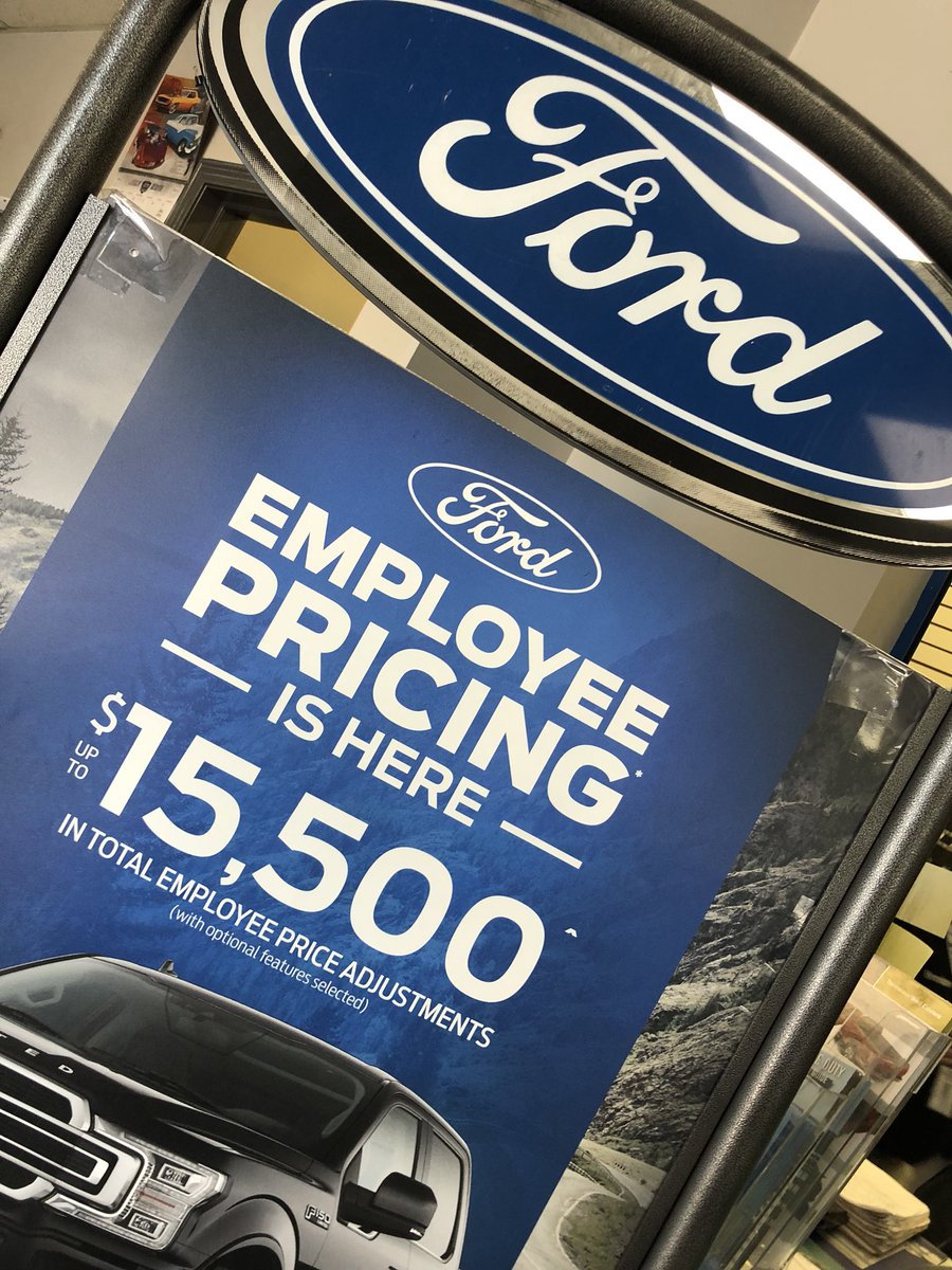 CamClarkCanmore's tweet photo. Chris Ingram made sure there is enough stock to help you get into a new #ford during our #employee pricing promotion. The days are numbered for this promotion so jump on it while you still can...

P.S. Let us know if you've been practicing to sink the put too...

#myford #ford https://t.co/fzhyNYbAoe