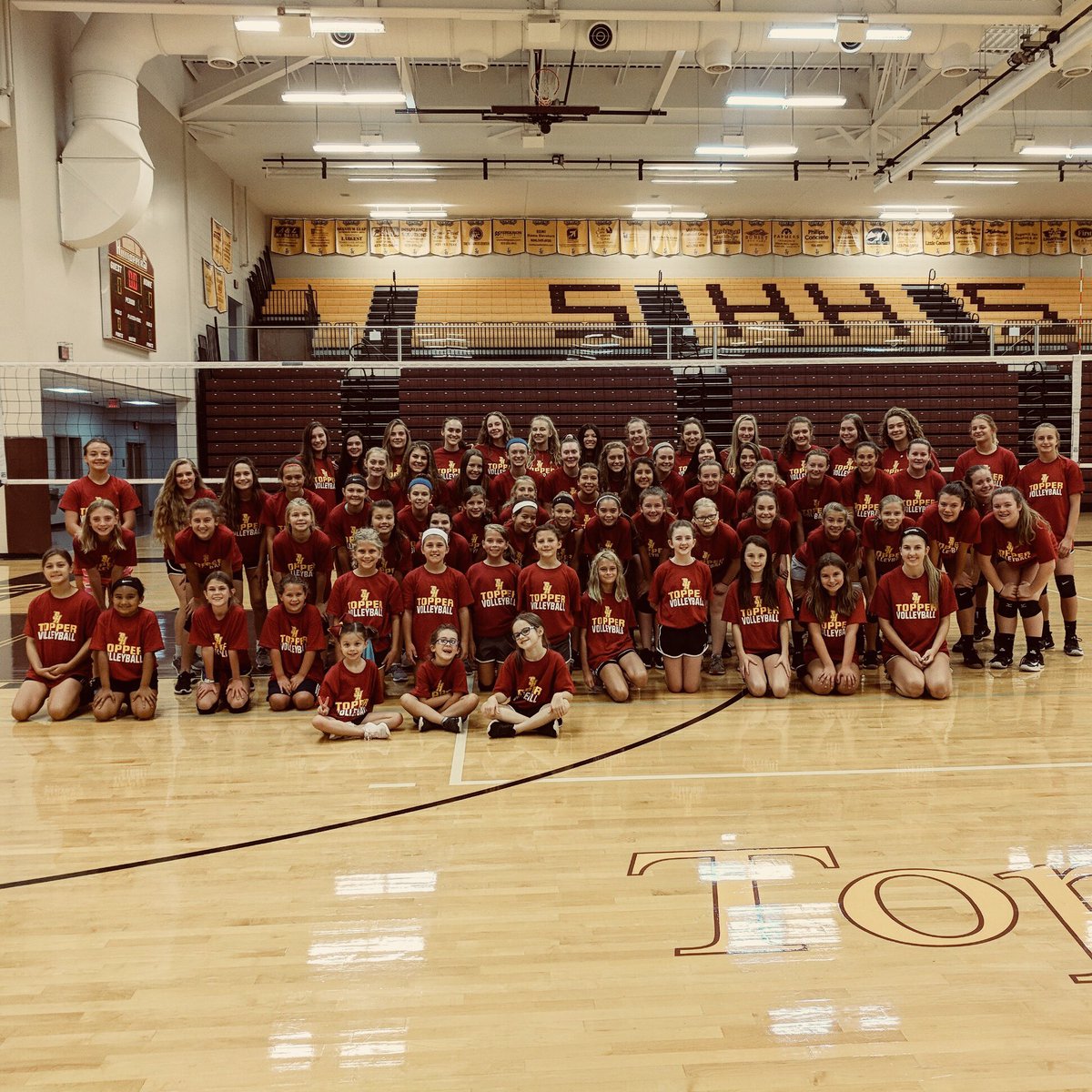 TOPPER_VB's tweet photo. We had a great turnout at our Little Topper Volleyball camp that we hosted for the community last week!  So excited to work with the future of our program!  #futuretoppers #toppervb https://t.co/3xbFRsda2Z
