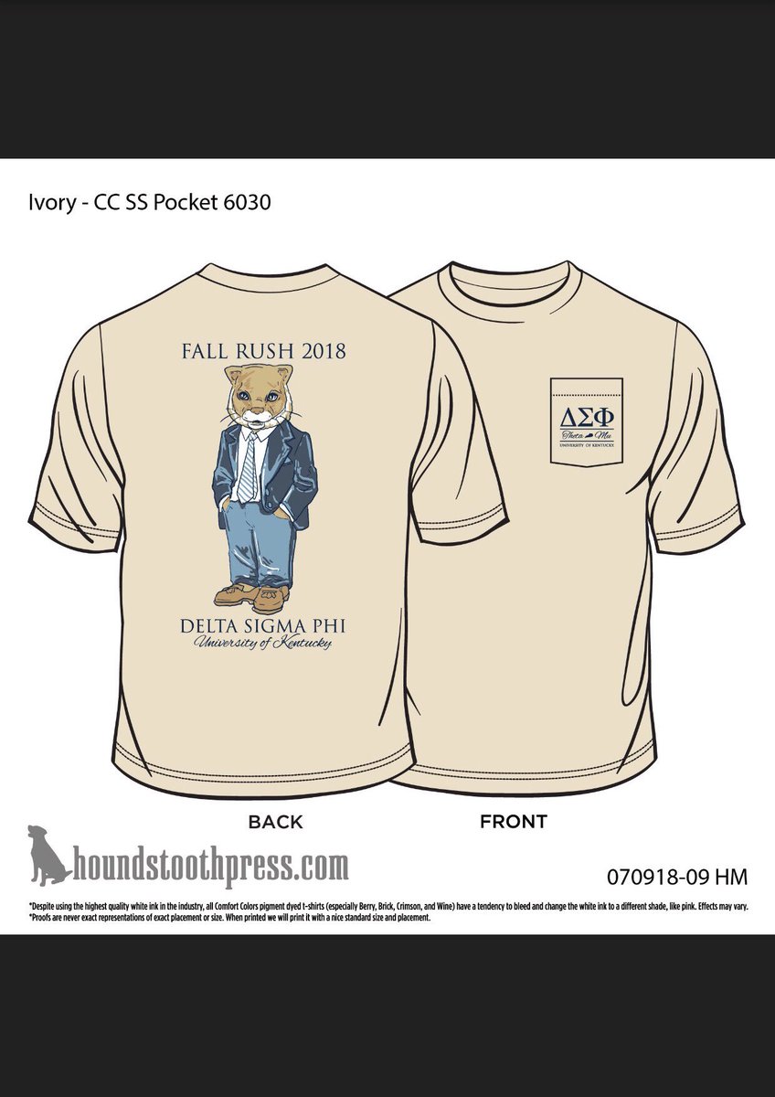 Our Fall Rush shirts are live! RT this by August 7th for a chance to win a free shirt - two winners will be announced that night
