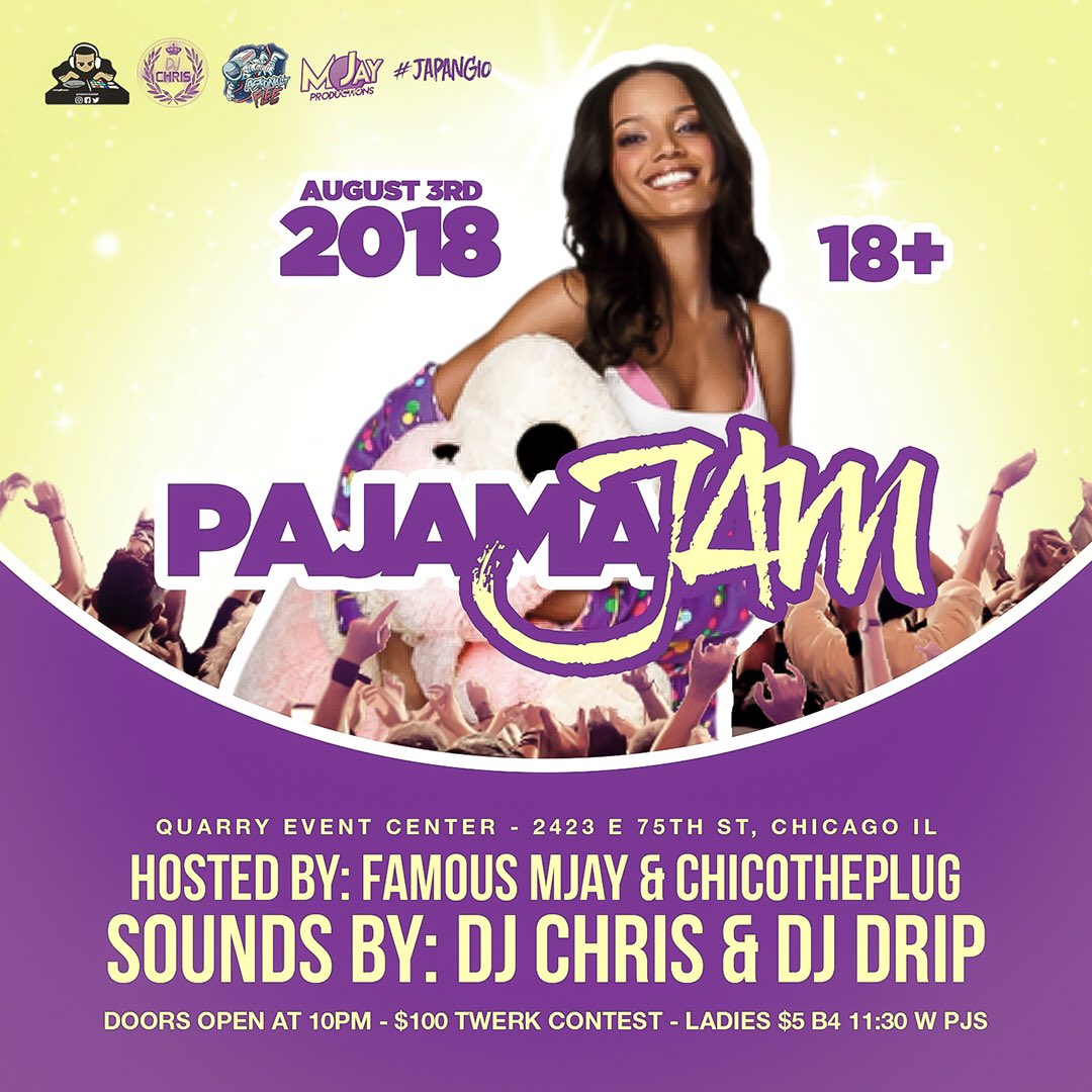 Realchiefchum's tweet photo. If you need a move this Friday🚗💨

I HAVE YOU COVERED 🤼‍♂️🤼‍♀️

Welcome to the #PajamaJukeJam 🕺🏽💃🏽

Hosted by @1FreeBandMJay &amp; #ChicoThePlug 🔌

Sounds by @Chris2TN 🚀 and @TheOnlyDJDrip 💧

Sponsored by: @Realchiefchum &amp; #JapanGio

#astronautflee 🚀💔 https://t.co/67OQ7IOBDY