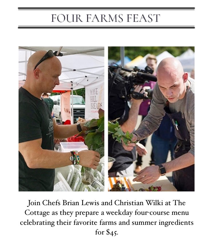 thecottagect's tweet photo. Did you hear? #TheCottage has launched a four-course, Four Farms Feast for #summer, offered Tues-Thurs for $45/pp including 4 dishes created w/local farms! Visit our website for more! #ctgrown #eatlocal #ctfarm #restaurant #ct #connecticut #westportct https://t.co/rBY72W5th6