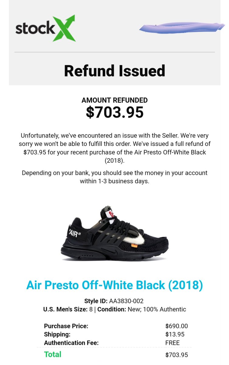 presto off white stockx