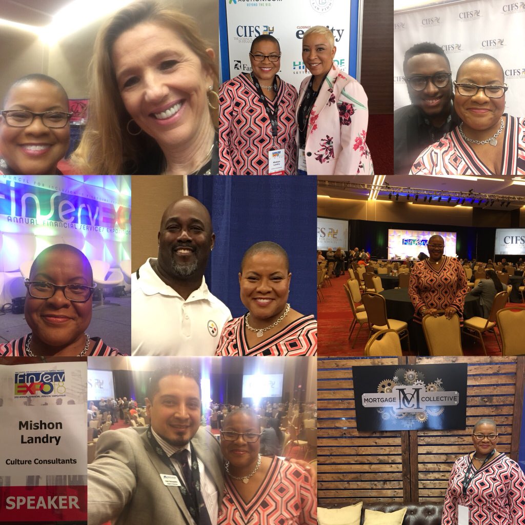 MishonLandry's tweet photo. Happy to be a speaker at the Annual #FinServExpo! #BarryFoster @NAWRB @DesireePatno #DerrickWalker #AlanHernandez @WhitePicketReal #CultureConsultants @InclusiveLead_  #DiversityandInclusion #Equity #InclusiveLeadership #MishonLandry #Speaker https://t.co/zzWGIg5bQm