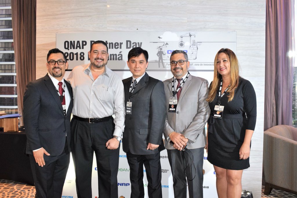 revinvneg's tweet photo. #QNAP organizó el #PartnerDay2018 en #Panamá, para presentar la innovación y crecimiento en su tecnología de almacenamiento NAS y soluciones ganadoras en el Consumer Electronics Show (CES) realizado en Las Vegas, Nevada https://t.co/6BospIl8uV