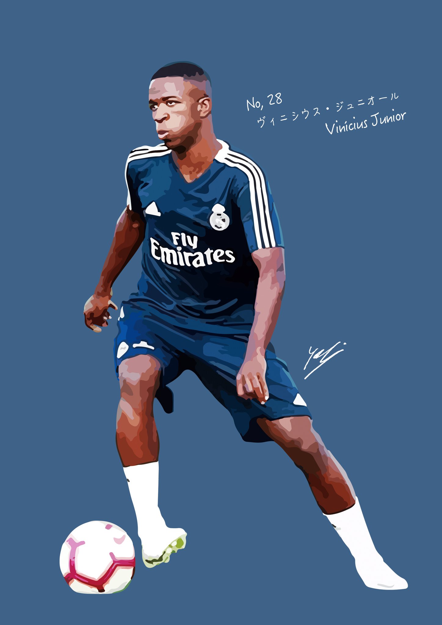 ランキング上位のプレゼント ヴィニシウス ジュニオール レアルマドリード サッカーグラフィックアートパネル 木製 壁掛け ポスター サッカーアート スペイン ラ リーガ Barber Com