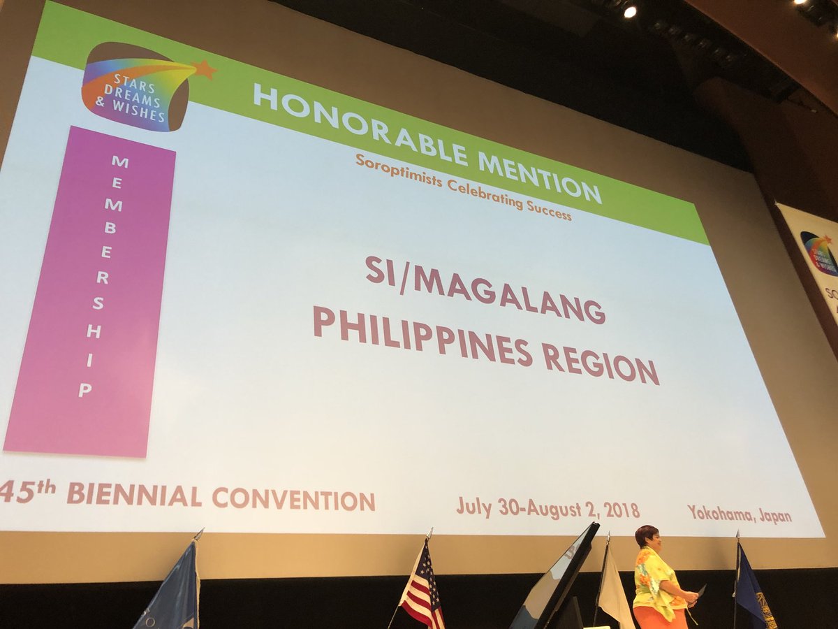 Lee_Ann_Schwope's tweet photo. Congratulations @simagalang for your honorable mention membership celebrating success award!  #cheers #Soroptimist #SIAconv2018 @LYDorg https://t.co/KNNeSyXbJl